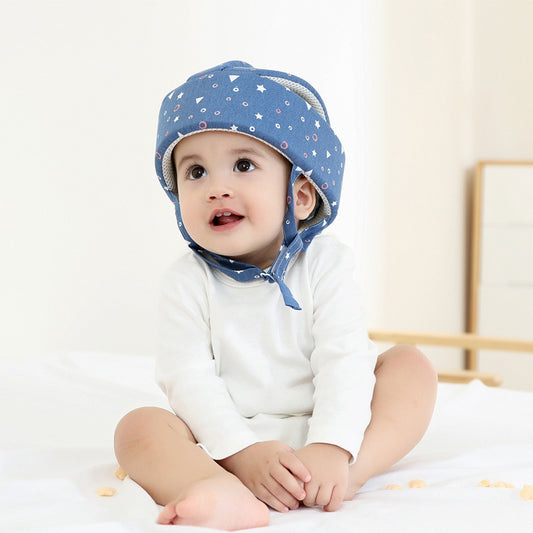 Baby Learning to Walk Anti-Collision Hat Fully Cotton Breathable Lightweight