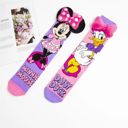 Children's jewelry socks cartoon bow girl princess socks